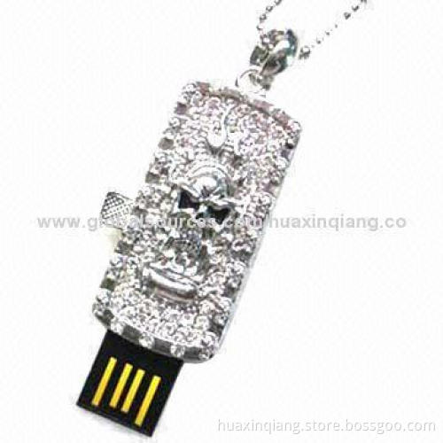 USB Flash Drive, Diamond Style, 5-year Warranty